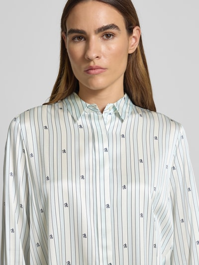 Hemisphere Hemdbluse aus Seiden-Mix Hellblau 3