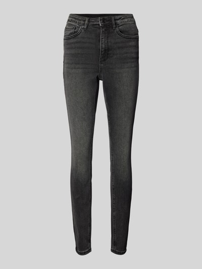 Vero Moda Jeansy o kroju skinny fit z wysokim stanem i odcieniem Stonewashed model ‘SOPHIA’ Czarny 2