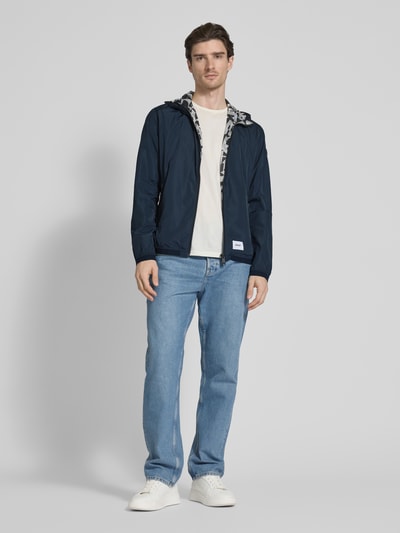 khujo Jacke mit Reißverschlusstaschen Modell 'Ferd' Marine 1