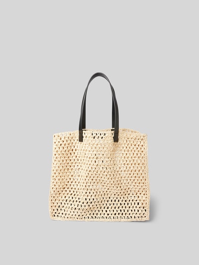 Anine Bing Shopper mit Label-Applikation Sand 3