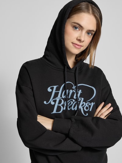 Carhartt Work In Progress Hoodie mit Statement-Print Modell 'Harttbreaker' BLACK 3