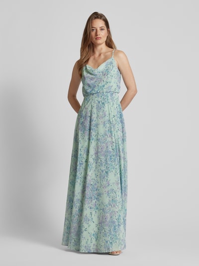 Jake*s Cocktail Abendkleid mit floralem Muster Mint 4