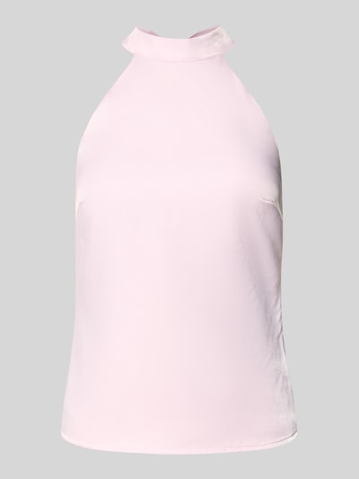 LeGer by Lena Gercke Top z wiązaniem na szyi i zamkiem błyskawicznym z boku model ‘Belinay’ Jasnoróżowy 2