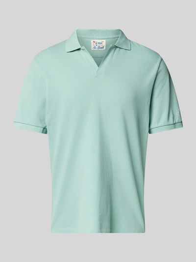 MC2 Saint Barth Regular Fit Poloshirt mit V-Ausschnitt Modell 'CHARLES' Gruen 2