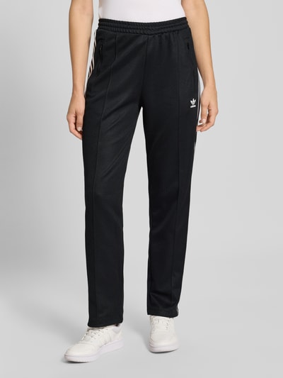 adidas Originals Stanik z elastycznym pasem i detalem z logo Czarny 4