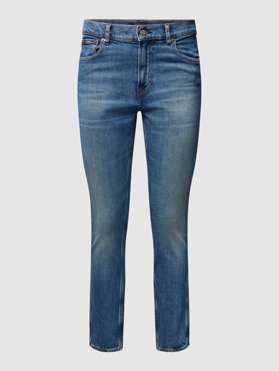 Polo Ralph Lauren Skinny Fit Jeans mit Label-Details Modell 'TOMP MR CRO' Jeansblau 2