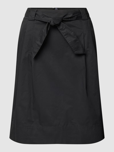 Christian Berg Woman Midirok met strikceintuur Zwart - 2