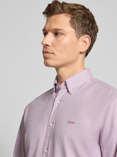 BOSS Orange Regular fit vrijetijdsoverhemd van Oxford-katoen, model 'RICKERT' Roze - 3
