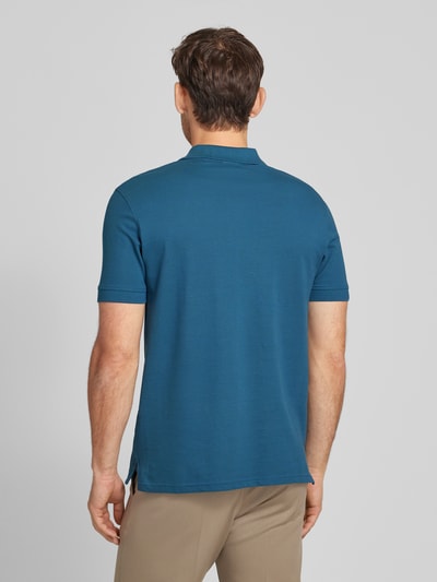 Christian Berg Men Poloshirt mit Label-Detail Petrol 5