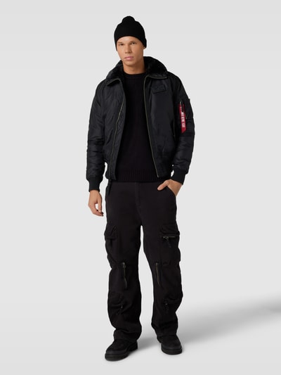 Alpha Industries Bomberjacke mit Label-Patch Black 1