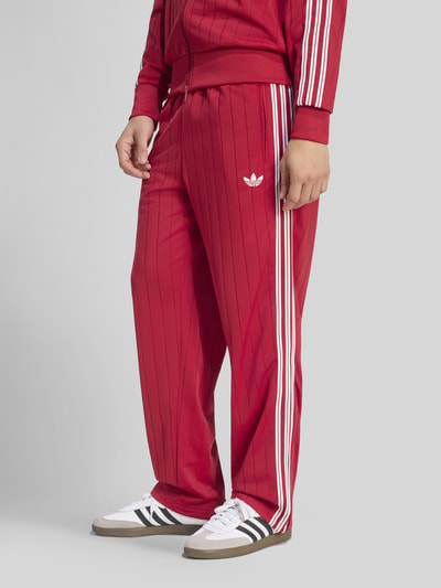 adidas Originals Regular Fit Sweathose mit Kontraststreifen Modell 'FIREBIRD TP DN' Bordeaux 3
