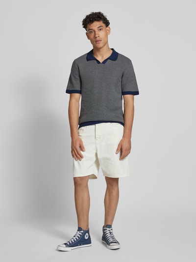Jack & Jones Relaxed Fit Poloshirt mit Label-Detail Modell 'CEASTON' Dunkelblau 1
