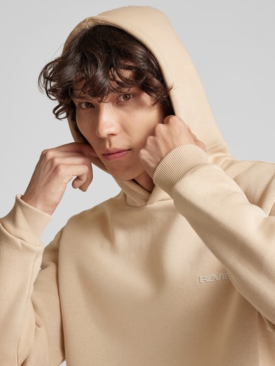 REVIEW Essentials hoodie met logo Taupe - 3