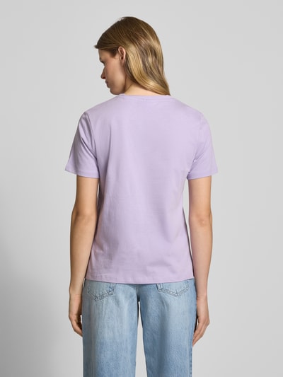 Marc O'Polo Denim T-shirt met labelprint Lila - 5