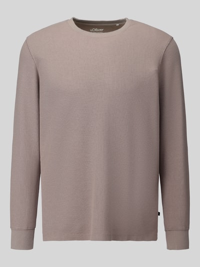 s.Oliver RED LABEL Regular fit shirt met lange mouwen van puur katoen Middenbruin - 2