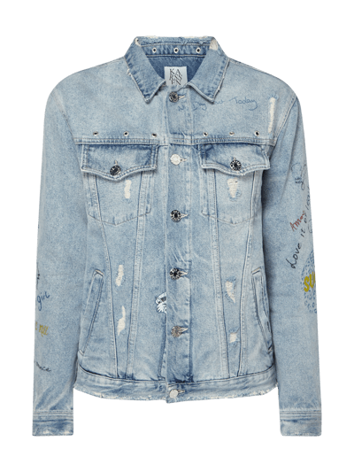 Zoe Karssen Jeansjacke im Destroyed Look mit Prints Jeans 2