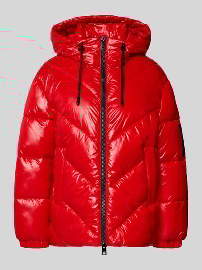 Marc Cain Regular fit gewatteerd jack met tweewegritssluiting Rood - 2