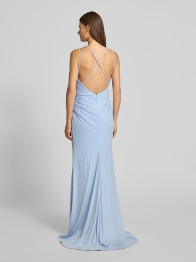 Mascara Sukienka wieczorowa z rozcięciem Jasnoniebieski 5