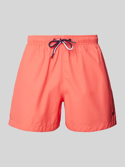 MCNEAL Relaxed Fit Badeshorts mit Logo-Stitching Hellrot 1