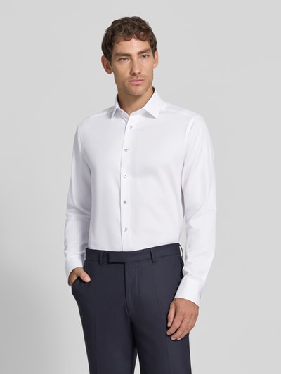 OLYMP Modern Fit Businesshemd aus reiner Baumwolle Weiss 4