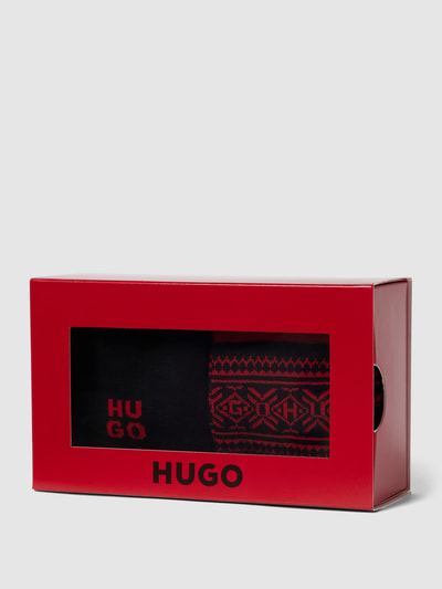 HUGO Socken mit Label-Detail im 2er-Pack Black 3