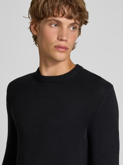 REVIEW Strickpullover mit Rundhalsausschnitt Black 3