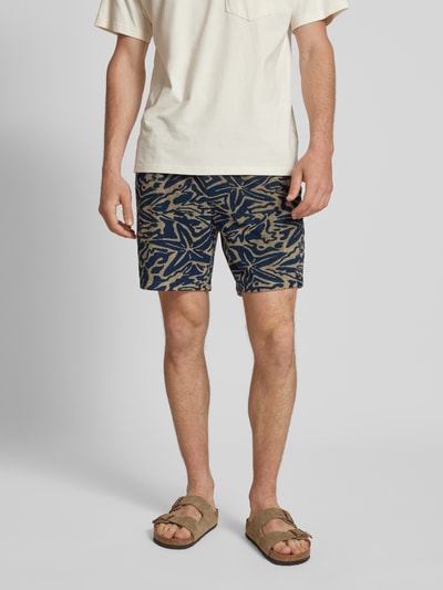 Only & Sons Regular Fit Shorts aus Frottee Dunkelblau 4