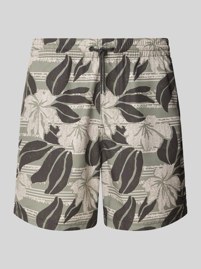 ONeill Badehose mit Label-Patch Modell 'CALI FLORAL' Oliv 1