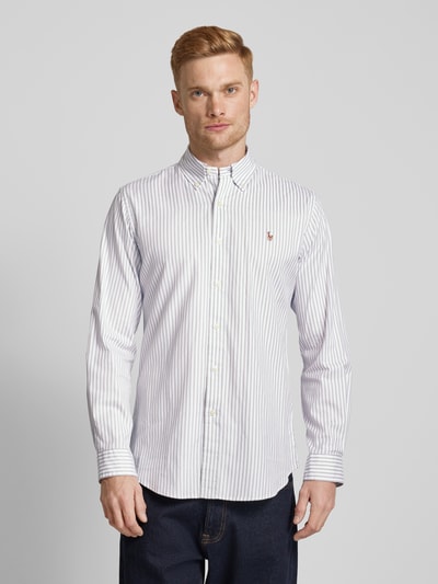 Polo Ralph Lauren Regular fit vrijetijdsoverhemd met labelstitching Lichtgrijs - 4