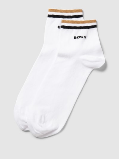 BOSS Socken mit Streifen-Detail Modell 'Stripe CC' Weiss 1