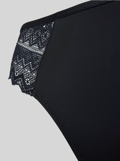 Skiny Slim fit bikinibroekje met kant, model 'Initial' Zwart - 2