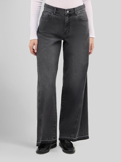 ANGELS Wide Leg Jeans aus Baumwoll-Mix Modell 'Liva Edgy' Mittelgrau 4