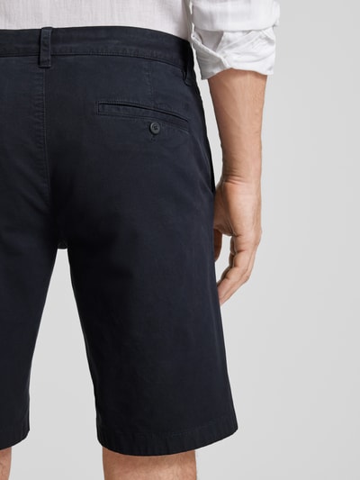 Marc O'Polo Regular Fit Bermudas in unifarbenem Design Modell 'Reso' Dunkelblau 3