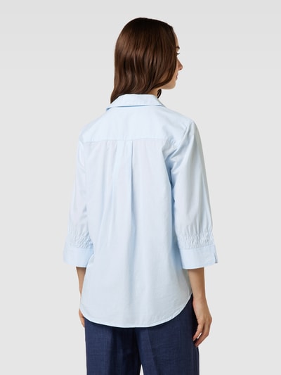 OPUS Blusenshirt mit kurzer Knopfleiste Modell 'Forta' Hellblau 5