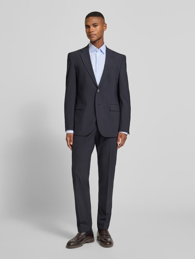 Jake*s Slim Fit Businesshemd mit extra langem Arm Bleu 1