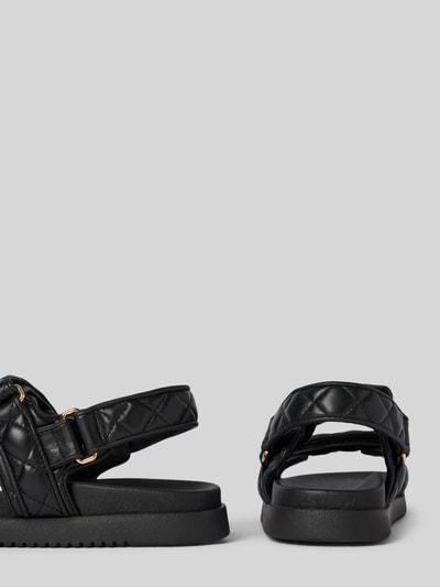 Steve Madden Sandalen van echt leer, model 'MONA' Zwart - 2