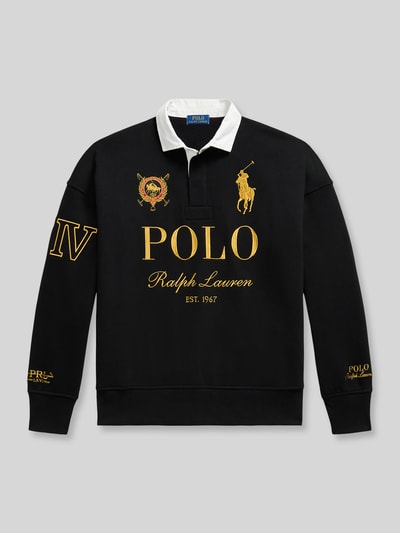 Polo Ralph Lauren Sweatshirt mit großem Logo-Print Black 2
