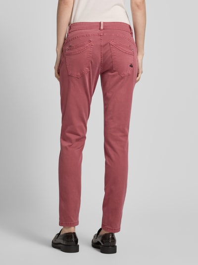 Buena Vista Slim fit jeans met asymmetrische knoopsluiting, model 'Malibu' Rood - 5