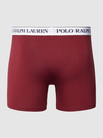 Polo Ralph Lauren Underwear Bokserki z elastycznym paskiem z logo w zestawie 3 szt. Bordowy 3