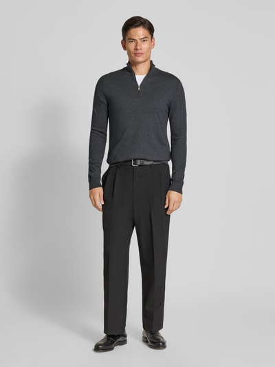 SELECTED HOMME Regular fit schipperstrui van puur katoen, model 'BERG' Antraciet - 1