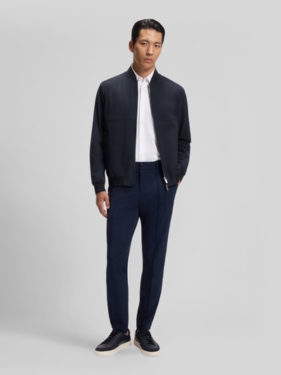 BOSS Slim Fit Blouson mit Zweiwege-Reißverschluss Modell 'P-HANRY-BMB-WG-263F' Marine 1