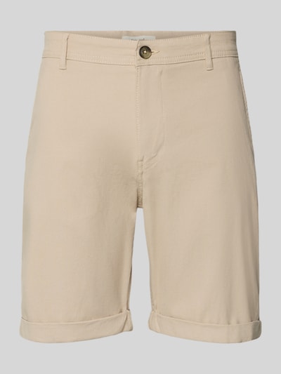 Selected Homme Szorty chino o kroju slim fit z mieszanki bawełny model 'LUTON' Piaskowy 2