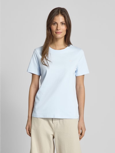 Tommy Hilfiger T-Shirt aus reiner Baumwolle Hellblau 4