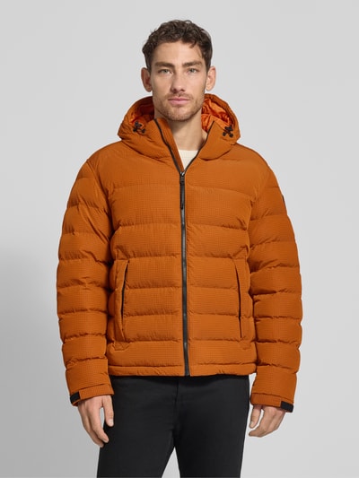 Napapijri Steppjacke mit Kapuze und Reißverschluss Modell 'A-TEREZ' Orange 4