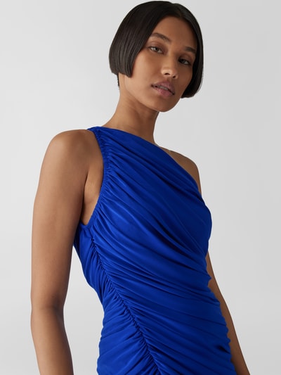 Norma Kamali Minikleid im One-Shoulder-Look Bleu 3