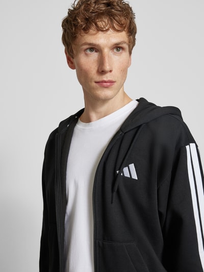 ADIDAS SPORTSWEAR Sweatjacke mit Logo-Stitching Black 3