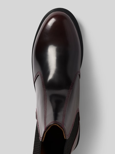 Dr. Martens Buty chelsea z profilowaną gumową podeszwą model 'Flora' Bordowy 3