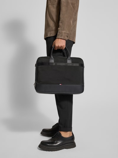 Tommy Hilfiger Laptoptasche mit Logo-Struktur Black 1