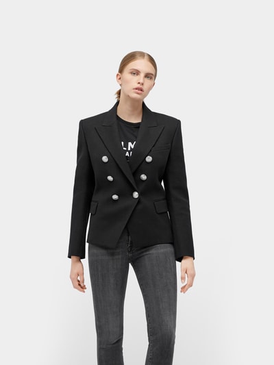 Balmain Doppelreihiger Blazer Black 4