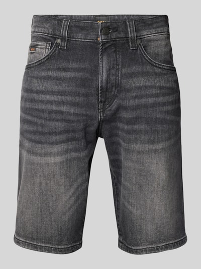 BOSS Orange Korte regular fit jeans in 5-pocketmodel Antraciet - 2